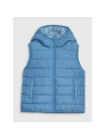 Chlapčenské páperové tričko bez rukávov so syntetickou výplňou 4F 4FJRAW25TVJAM324-32S