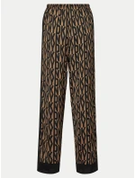 Dámske pyžamo YI90017 202 hnedé s potlačou - DKNY