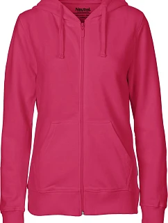 Neutral O 83301 Dámska mikina s kapucňou z bio bavlny 77.8331 ružová