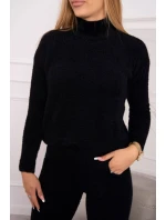 Dvojdielny sveter z alpaky čierny