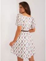 LK SK 509406 šaty.31 bielo-hnedá
