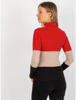 Dámska blúzka RV BZ 8465 1.08P čierna a červená - FPrice