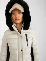 Dámska bunda NM KR BS 202 Svetlo béžová - Sport chic
