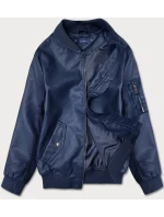 Tmavo modrá bunda typu pilotka (XW12X) Tmavo modrá bunda typu pilotka (XW12X)