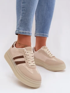 Dámske tenisky na platforme Beige Galleria