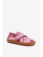 Dětské dívčí pantofle Barefoot Kwiatki Froddo G1700438-8 -11 Růžové Dětské dívčí pantofle Barefoot Kwiatki Froddo G1700438-8 -11 Růžové