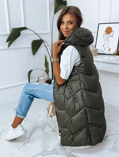 Dámska vesta LARIS, zelená, FashionStreet TY2834