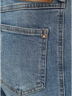 Dámske baggy džínsy s opaskom, modré, FashionStreet UY3123 Dámske baggy džínsy s opaskom, modré, FashionStreet UY3123