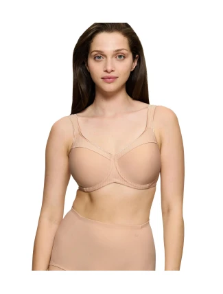 Dámska podprsenka Modern Soft+Cotton W01 - BROWN - nude 00EP - TRIUMPH Dámska podprsenka Modern Soft+Cotton W01 - BROWN - nude 00EP - TRIUMPH