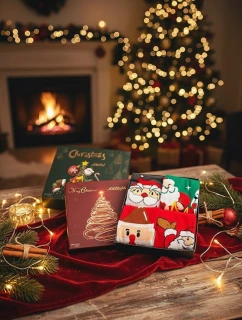 Ponožky WiK M898 Merry Christmas Box A'4 35-46