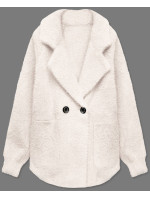 Krátky prehoz cez oblečenie typu alpaka v ecru farbe (CJ65)
