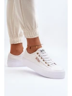Damskie Trampki Na Platformie Lee Cooper LCW-24-31-2725 Białe