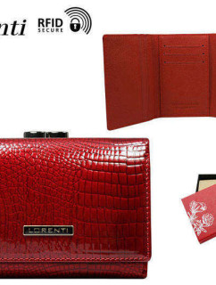 Dámske peňaženky Dámska kožená peňaženka 15 09 RS RFID Re červená