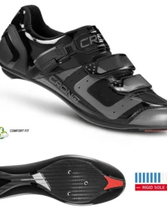 CRONO cestná obuv CR-3 black 45 nylon