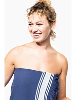 Kariban K 128 Plážový uterák Fouta 20.K128 tyrkysový/biely Kariban K 128 Plážový uterák Fouta 20.K128 tyrkysový/biely