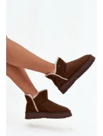 Śniegowce Damskie Na Platformie Wrangler 20253093.IKU Czekoladowe