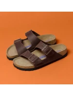 Dámske žabky Birkenstock Arizona Soft Footbed Oiled Leather Habana (0452763)