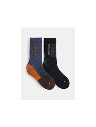 Peak Performance Turistické ponožky 2 Pack Black Peak Performance Turistické ponožky 2 Pack Black