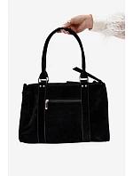 Veľká kabelka z imitácie semišu Black Nolita