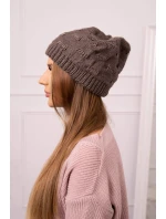 Dámska čiapka Nastia K373 mocca