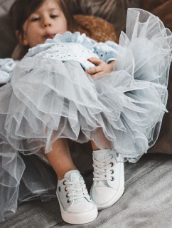 Dziecięce Klasyczne Niskie Trampki BIG STAR HH374094 Niebieskie