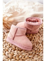 Detské teplé snežnice Suede Pink Gooby Detské teplé snežnice Suede Pink Gooby