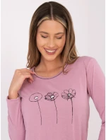 DU PI FP 003.99P tmavoružové pyžamo