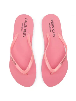 Dámske žabky KW0KW00397 ružová - Calvin Klein