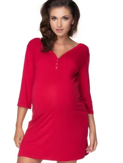 Dámska nočná košeľa model 138231 burgundy - PeeKaBoo