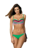 Justine pruhované plavky + Crickiet M-298 zelená s červenou (177) - Marko Justine pruhované plavky + Crickiet M-298 zelená s červenou (177) - Marko