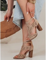 Dámske sandále ELENORA khaki FashionStreet ZY0807 Dámske sandále ELENORA khaki FashionStreet ZY0807