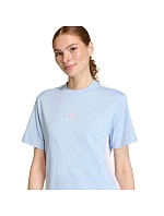 Dámske tričko adidas Essentials 3-Stripes Cotton blue KB7119