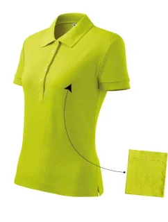 Polokošeľa Malfini Cotton W MLI-21362 limetkovo zelená
