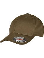 Flexfit 6277OC 6-panelová čiapka z bio bavlny 55.77OC burnt olive