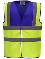 Bezpečnostná vesta Yoko HVW 100 Hi-Vis 79.W100 kráľovská modrá/výrazne žltá Bezpečnostná vesta Yoko HVW 100 Hi-Vis 79.W100 kráľovská modrá/výrazne žltá