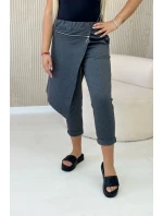 Punto Milano Zimné nohavice s ozdobným zipsom Graphite