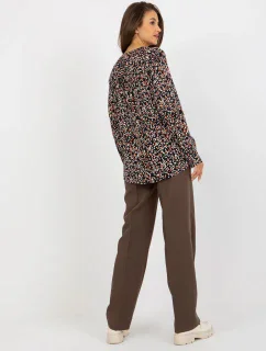 Blúzka D73771M11081A čierna a béžová