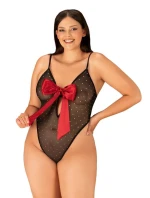 Elegantné body Tiene teddy 2XL/3XL - Obsessive