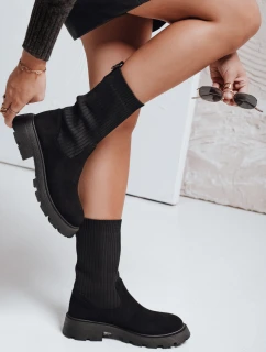 Dámske ponožkové topánky čierne FashionStreet ZY1133