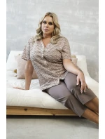 Talianska móda Ramira cr.r. sp.3/4 farba:print/cappuccino