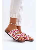 Damskie Klapki Na Korkowej Podeszwie Białe Fannea