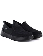 Pánske čierne slip-on topánky Vanhorn WN32302