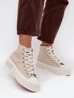 Dámske tenisky na platforme LEE 50253002.35E ISLA WOMEN MID Beige