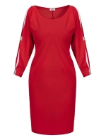 Dámske šaty U869 červené - Karko