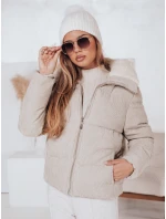 Dámska zimná manšestrová bunda TRENDYGLAM béžová FashionStreet TY4358
