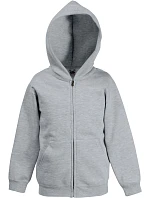Fruit of the Loom Classic Kids Sweat Jacket Detská mikina s kapucňou 16.2045 heather grey Fruit of the Loom Classic Kids Sweat Jacket Detská mikina s kapucňou 16.2045 heather grey