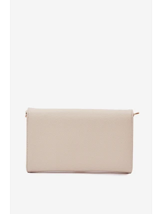 Kabelka Clutch Peněženka 2v1 s odnímatelným páskem Světle béžová Pauline