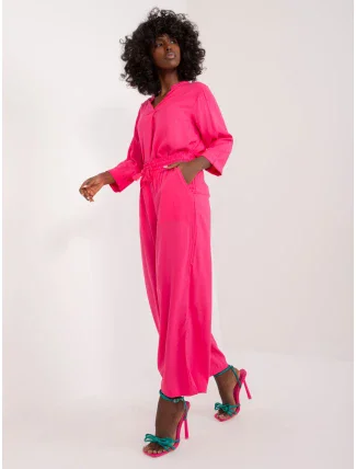 Nohavice D73761M62237D fuchsiová