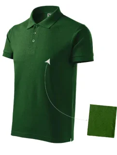 Bavlnená polokošeľa pánska fľaša zelená