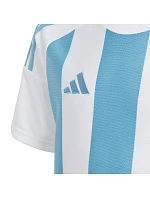 Detské tričko adidas Striped 24 Jersey white and blue IW2137